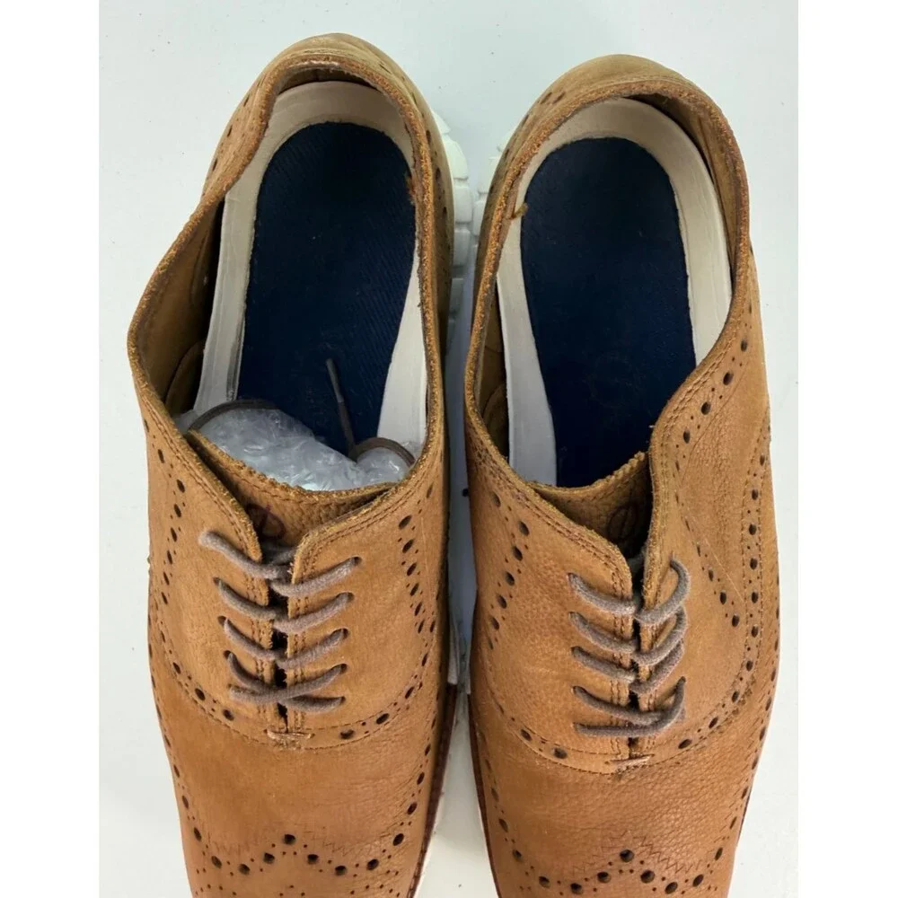 Cole Haan Zero Grand $160 Men's Wingtip Oxfords Shoes Size 11.5 M Nubuck C29771